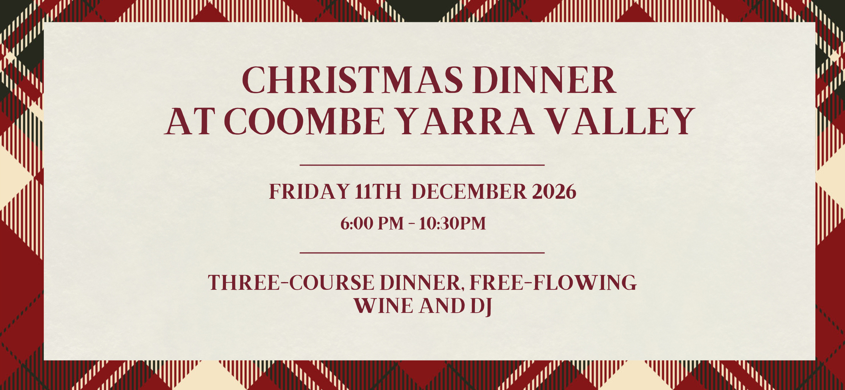 Red Vintage Christmas Dinner Invitation Instagram Story (1171 x 591 px) (148 x 105 mm) (755 x 349 mm) (2)